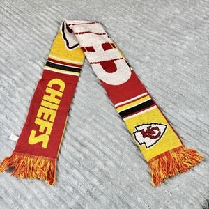 Kansas City Chiefs NFL Knit Scarf Red Yellow Forever Collectibles